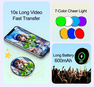 Insignia Electrónica Inteligente NFC Personalizable de 1.7 Pulgadas HD para Fanáticos de <span class=keywords><strong>Anime</strong></span> y Videojuegos, Transfiere Fotos, GIFs, Animaciones y Videos - Product Image 4