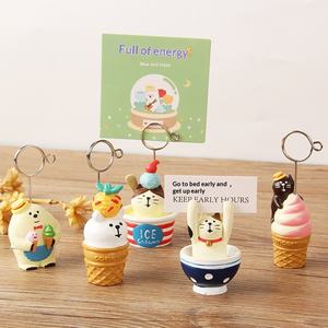 ที่วางการ์ดซีรีส์ซัมเมอร์ ลายการ์ตูนสัตว์ ดีไซน์แมว สำหรับใช้ภายนอก/ภายในบ้าน ของตกแต่งขนาดเล็ก ที่หนีบกระดาษสำหรับโต๊ะทำงาน ที่ใส่การ์ดตั้งโต๊ะ - Product Image 1