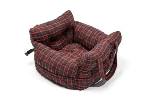 आधुनिक लक्जरी पालतू वाहक बैग अद्वितीय स्ट्रिप पैटर्न नरम कुत्ते कार सीट स्ट्रैप छोटे मध्यम कुत्तों के लिए पर्यावरण के अनुकूल धोने योग्य - Product Image 6