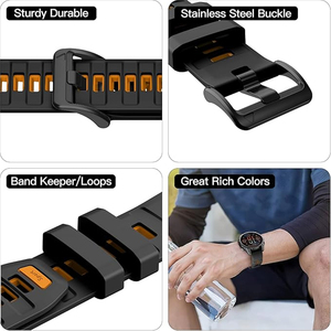 Bracelet en silicone Fenix8 22mm 26mm QuickFit pour montre connectée Garmin Fenix 8 <span class=keywords><strong>Pro</strong></span> 47mm 51mm E 7 7X 6 6X 5 5X/Epix <span class=keywords><strong>Pro</strong></span>/Enduro 3/<span class=keywords><strong>970</strong></span> - Product Image 4