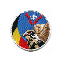 Écusson brodé en gros Logo personnalisé F-16 combat Falcon insigne patchs 2d 3d étiquette patch pour Aviation Souvenir