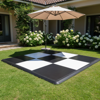 Neu eingetroffen: Großhandel für moderne, tragbare Outdoor-Tanzflächen aus Holz-Vinyl für Einkaufszentren und Hochzeiten – rutschfeste, ineinandergreifende Bodenfliesen