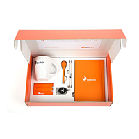 Boîte d'expédition en carton rigide rose lavande écologique et recyclable WANJIA avec laminage mat et doublure en éponge magnétique