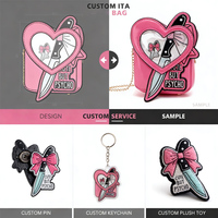 Kit de personnalisation exclusif pour sac Ita : badge, porte-clés, peluche, design personnalisé pour sac Ita, sacs à bandoulière transparents pour femmes 2026