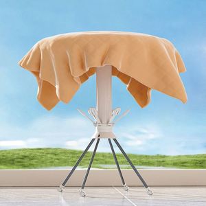 2025 New Trend Upgraded Adjustable Height Folding 3 Tier <b>Portable</b> Retractable Cloth Shoe Sock Dryer Rack Indoors Outdoor Stand - Product Image 6