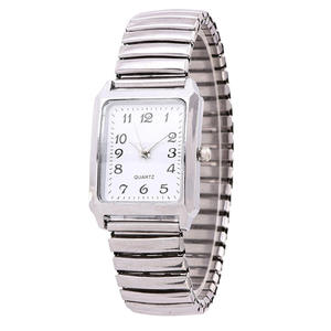 Reloj de Pulsera Elíptico con Correa de Resorte D-06019, Reloj de Cuarzo Digital Grande y Clásico para Hombre Mayor, Ideal para Regalos - Product Image 6