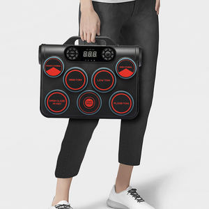 Tambour à main d'entraînement pour enfants, basse, <span class=keywords><strong>cymbale</strong></span>, instrument de musique, kit de percussion, coussin de caisse claire électrique, ensemble de <span class=keywords><strong>batterie</strong></span> électronique - Product Image 6