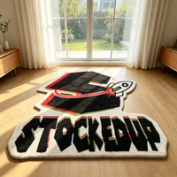 Alfombras Modernas Personalizadas de Gran Tamaño, Alfombras Hechas a Mano con Tu Logotipo para Decoración del Hogar