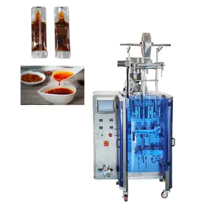 Multifunction Filling thick sauce chilli ketchup paste sachet small packing machine for packing sauces