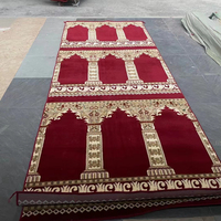 Tapis de prière musulman imprimé pour mosquée, motifs personnalisés Axminster, rouleau 4*25, tapis sur mesure pour mosquée