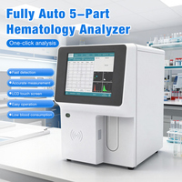 Analyseur de sang entièrement automatique à 5 classes, compteur de cellules sanguines, écran tactile LED, analyseur de sang humain, vente en gros d'usine