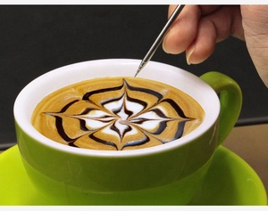 Strumenti da Barista in Acciaio Inox per Disegnare Motivi Decorativi Penna per Latte Art a Doppia Punta in Acciaio Inox - Product Image 3