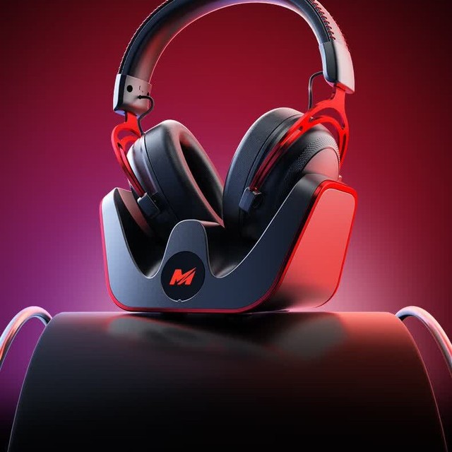 Esports Gaming for Headset Over-Ear Wireless 24G Four-Mode FPS Games Pinpoint Enemy Positions PUBG Both Mobile PC Active