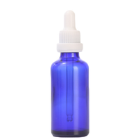Flacon compte-gouttes en verre transparent givré à épaulement plat à bouchon à vis 10ml 20ml 30ml 50ml 100ml Pipette de sérum d'huile essentielle pour gouttes oculaires