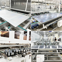 Sunpal HJT Panneau solaire demi-cellule bifacial 700W 132 Module en verre PV monocristallin à double cellule