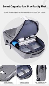 Factory Custom <b>Computer</b> <b>Backpack</b> USB Anti-theft Features Waterproof Polyester Lining Air Cushion Belt Carrying System - Product Image 6