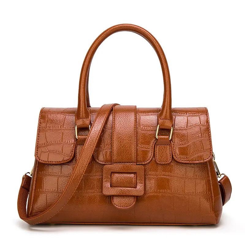 2021 vintage ladies shoulder bag pu leather retro handbag for women