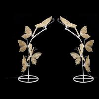 Arche lumineuse LED personnalisée en forme de papillon, grand format, lumière chaude, pour mariage, salle de réception, hôtel, restaurant, événements, décoration