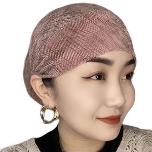 YASEEN 5 pañuelos de cabeza para mujer en diferentes colores, gorros musulmanes de malla transpirable, ecológicos, para todas las estaciones, venta al por mayor. - Product Image 3