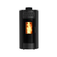 Poêle à granulés autoportant moderne KF1501A 14,3 kW avec télécommande WIFI, chauffage intérieur, fonctionnement facile, haute efficacité