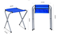 Hangrui Portable léger Mini chaise Durable métal tabouret pliant en plein air salle de sport pique-niques pêche parc activités moderne