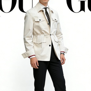 Asian Size Runs Small New <strong>Men's</strong> Casual Workwear <strong>Cargo</strong> <strong>Jacket</strong> with Lapel Collar Vintage Outerwear Sehe Fashion - Product Image 1