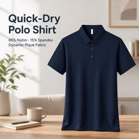 Polo de travail en gros pour personnel de sécurité et de gestion immobilière, personnalisable avec logo, respirant, en coton et polyester, tailles S à XXXL
