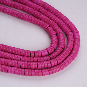 Cuentas Sueltas de Coral Rosa/Rojo/Amarillo en Forma de Anillo de 3*6mm/3*4mm de Zhuji Synthesis - Product Image 3