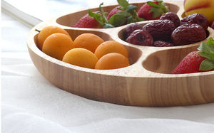 Piatto di frutta di classificazione creativo cinque modelli di semi di melone vassoio di caramelle in gomma di legno piatto di frutta - Product Image 2