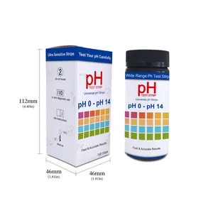 ph测试套件100条每桶测试纸pH