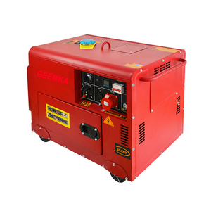 바퀴 및 ATS 디젤 엔진이 장착 된 7KW 9.5KVA 사일런트 휴대용 디젤 발전기