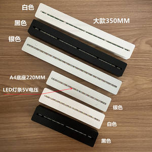 350mm Rechargeable <b>LED</b> Base for Desktop Display Acrylic Slot <b>LED</b> <b>Sign</b> Board Advertising Light Box - Product Image 2