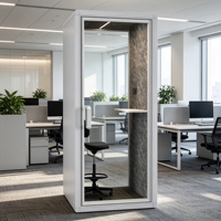 Cabine insonorisée modulaire pour hôtels et centres commerciaux – Bureau préfabriqué à installation rapide et pods d'intimité