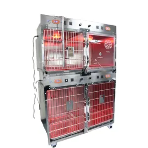 Yishanghe 304 in acciaio inox medico cane animale Pet camera di ossigeno gabbia clinica veterinaria cuccia per cani gabbia veterinaria
