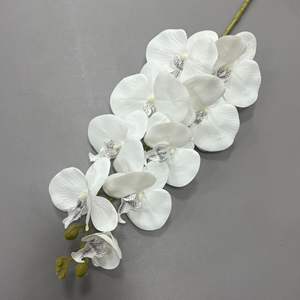 ดอกกล้วยไม้9หัวหลากสีสีม่วงชมพูขาวสำหรับงานแต่งงานที่บ้านของตกแต่งงานปาร์ตี้ - Product Image 2