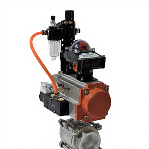 Mejor Precio: Válvula de Bola Neumática de Acero Inoxidable con Brida y Interruptor de Límite QD-01 - Product Image 4