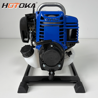 Pompa Air Portabel HOTOKA GX35 35.8cc 4 Tak Bensin 0.95kW 144F Mesin Penggerak Pompa Transfer Air Irigasi Pertanian