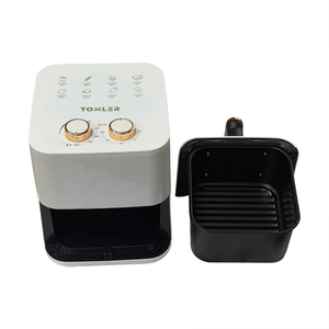 <span class=keywords><strong>Friteuse</strong></span> à air 4L 800W à commande mécanique très économique avec 2 boutons, poignée amovible en plastique pour usage en cuisine - Product Image 4