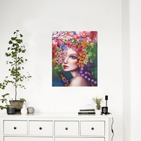 Kit de Peinture Diamant 5D Écologique de Haute Qualité, Peint à la Main, Personnalisable, avec Toile Tendue en Bois – Idéal pour un Cadeau DIY