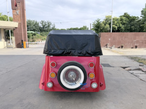 Voiture électrique vintage classique à toit ouvert, couleur personnalisée, multi-passeurs, buggy rétro pour parcs et cérémonies de mariage - Product Image 3