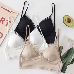 Soutien-gorge sexy dos nu en dentelle, bralette à dos profond en U, brassière à bonnets fins, sous-vêtements élastiques doux sans couture, débardeur, Encaje Mujer - Product Image 2
