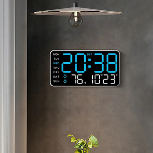 Borderless <b>Electronic</b> Clock Multifunctional Hanging and Dual-use Clock Simple Digital Clock Display Living Room Hanging Clock - Product Image 1