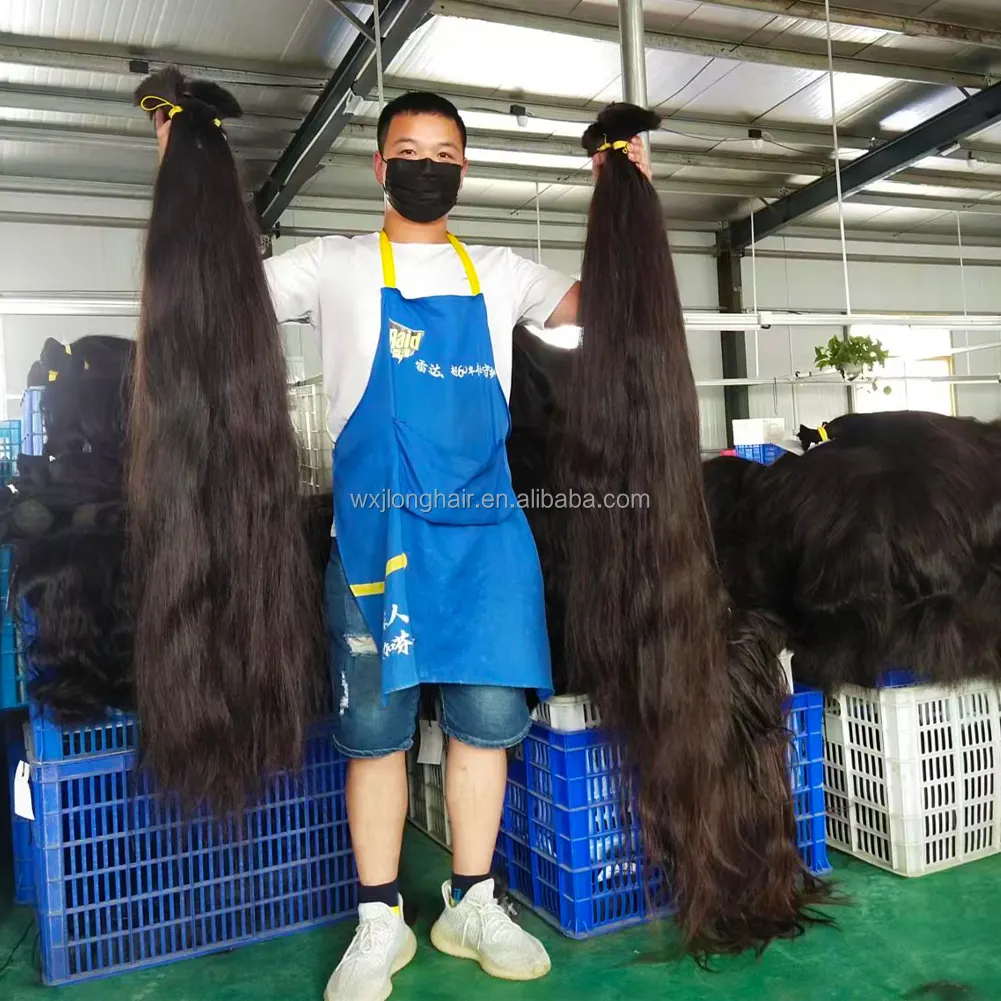 Meches humain en gros jungfräuliche indische menschliche Flechten Masse afro verworrene russische blonde Pflege produkte Haar Verkäufer Extensions Brasilien