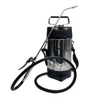 Pulvérisateur à pression manuel en acier inoxydable 5L, anti-insectes, anti-moustiques, nébuliseur portable pour la maison, le jardin, l'hôtel, usage commercial