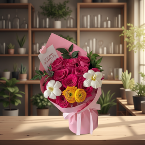 Guang Zhi Envía Ramo de <span class=keywords><strong>Flores</strong></span> de Jabón de la Serie Crayon Shin-in, Flor Eterna Decorativa con LED para el Día de la Madre y San Valentín - Product Image 5
