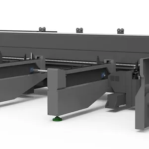 JQ máquina de corte a laser vertical de alta velocidade com dois mandris e perfil de tubo de alumínio com viga H