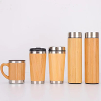 Coffret cadeau AI-MICH livraison rapide tasse à café imprimable personnalisée avec couvercle en bois personnalisée en acier inoxydable pour le café