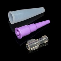 Connecteur de sonde d'alimentation jetable avec capuchon de protection, conception anti-reflux, joint étanche, compatible pour les soins à domicile