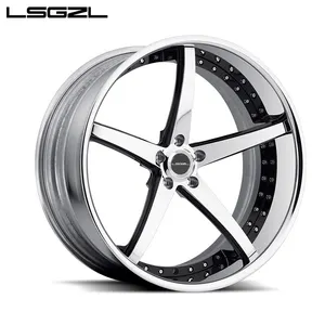 LSGZL 3 piece wheel Simple design forges the wheel, hot-selling style for car alloy wheels 18 inch 5x120