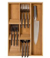 Organisateur de Tiroir De Cuisine en bambou pour les Gadgets ou Outils Angle Unique Diviseur Plus Bac À Compartiments